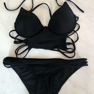 Cupshe Black Swim Suit